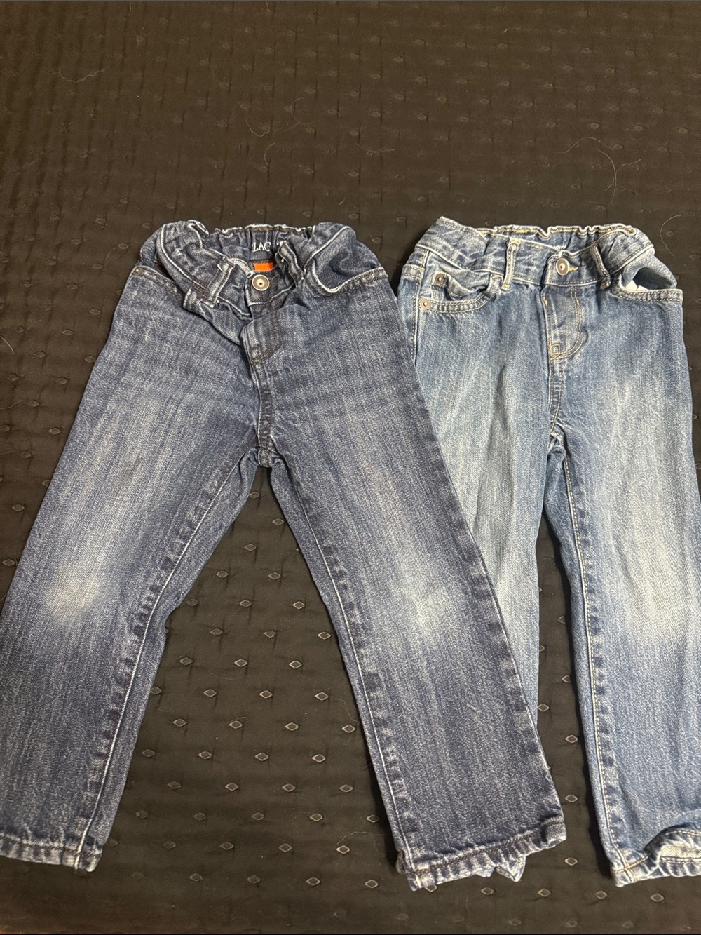 The Children's Place Two-Tone Blue Denim Jeans Set